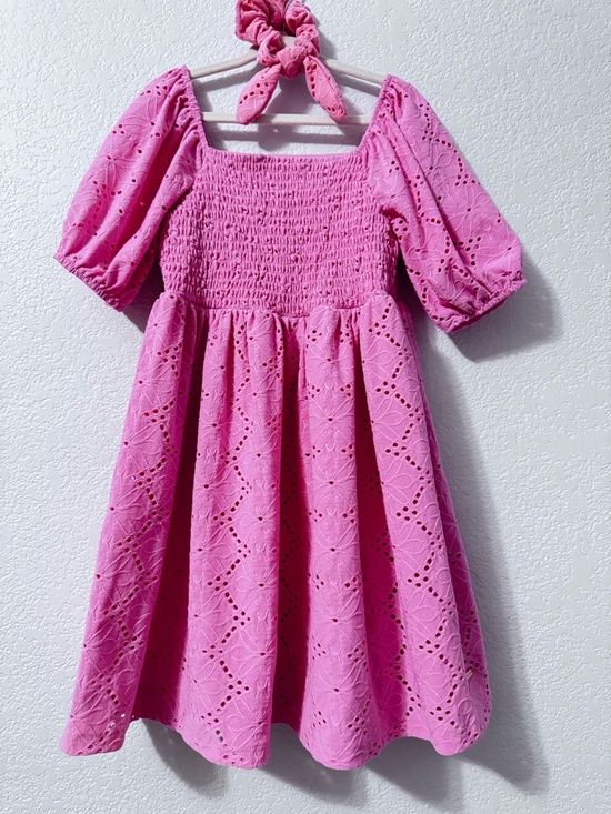 Tahari Other - Tahari Girls Pink Eyelet Dress – Size 6